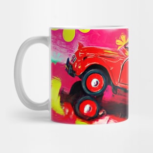 Red 2CV surrealism Mug